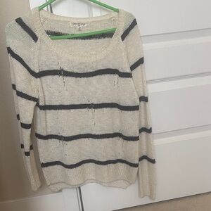 3 for $15!! Oxford Circus white navy blue striped sweater S / M